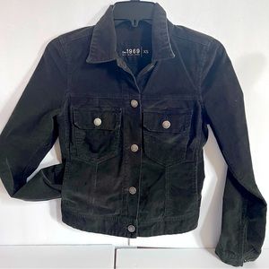 Gap 1969 Womens  Grey Long Sleeve Corduroy Jacket Sz XSmall Ladies Stretch